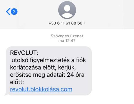 Revolut SMS-sel vernének át a csalók