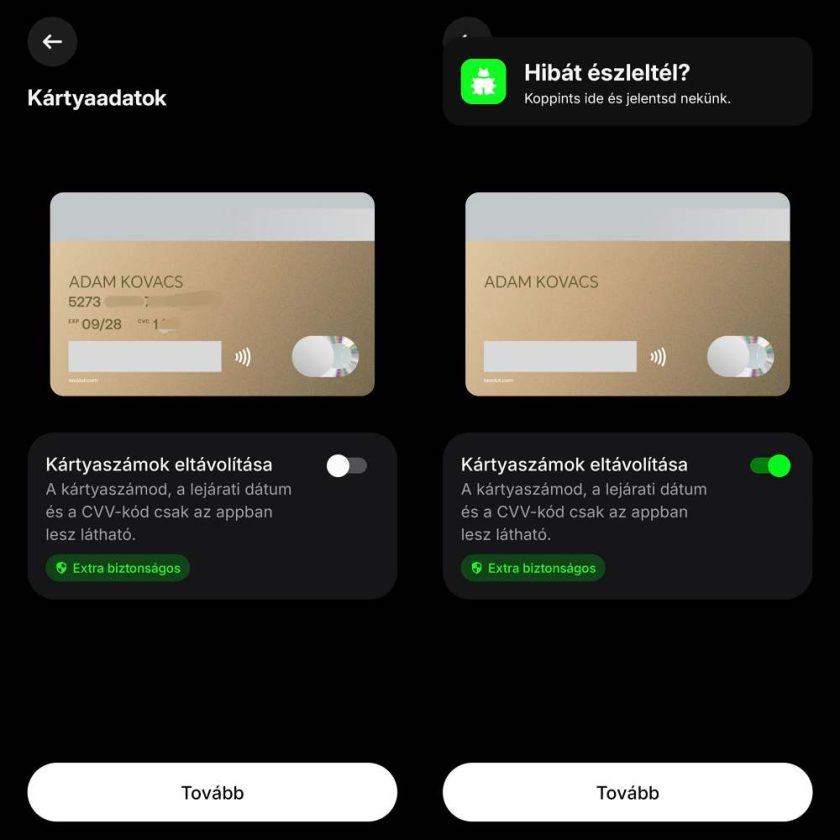 A Revolut új funkciót vezetett be a fizikai kártyáinál