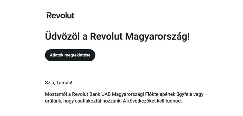 Erre kell figyelned, ha a magyar Revolut számlára vársz