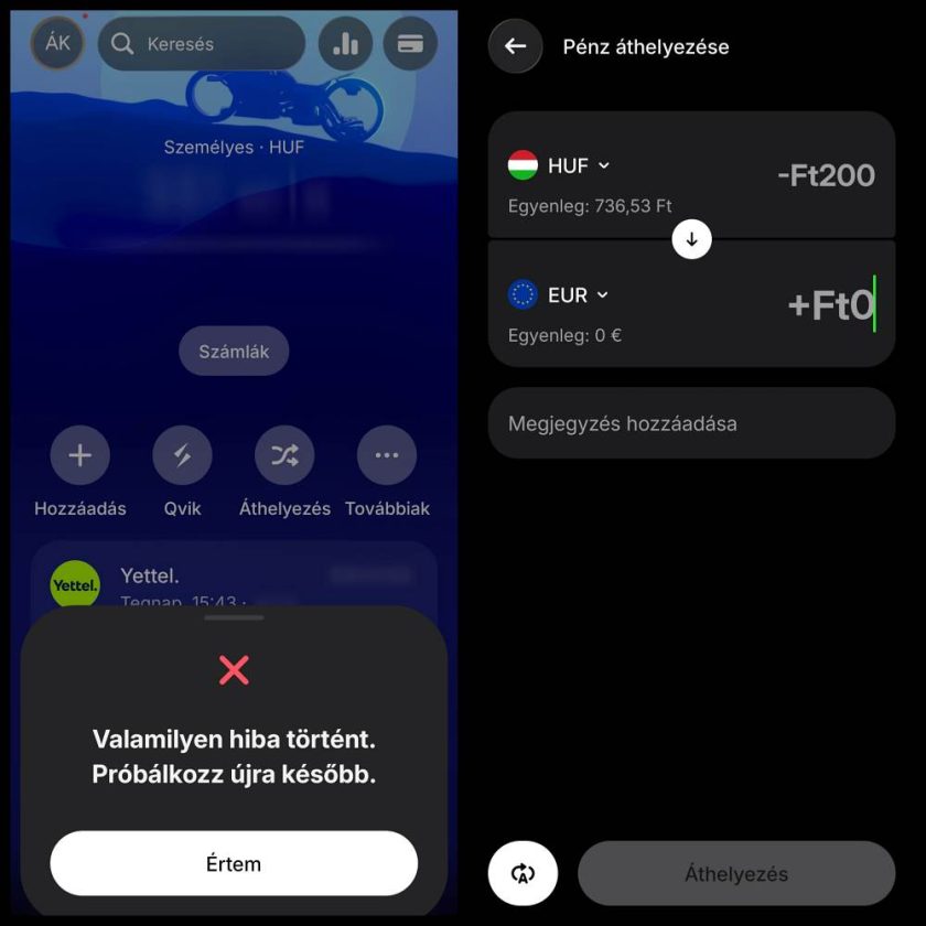 Nem működik a Revolut több fontos szolgáltatása